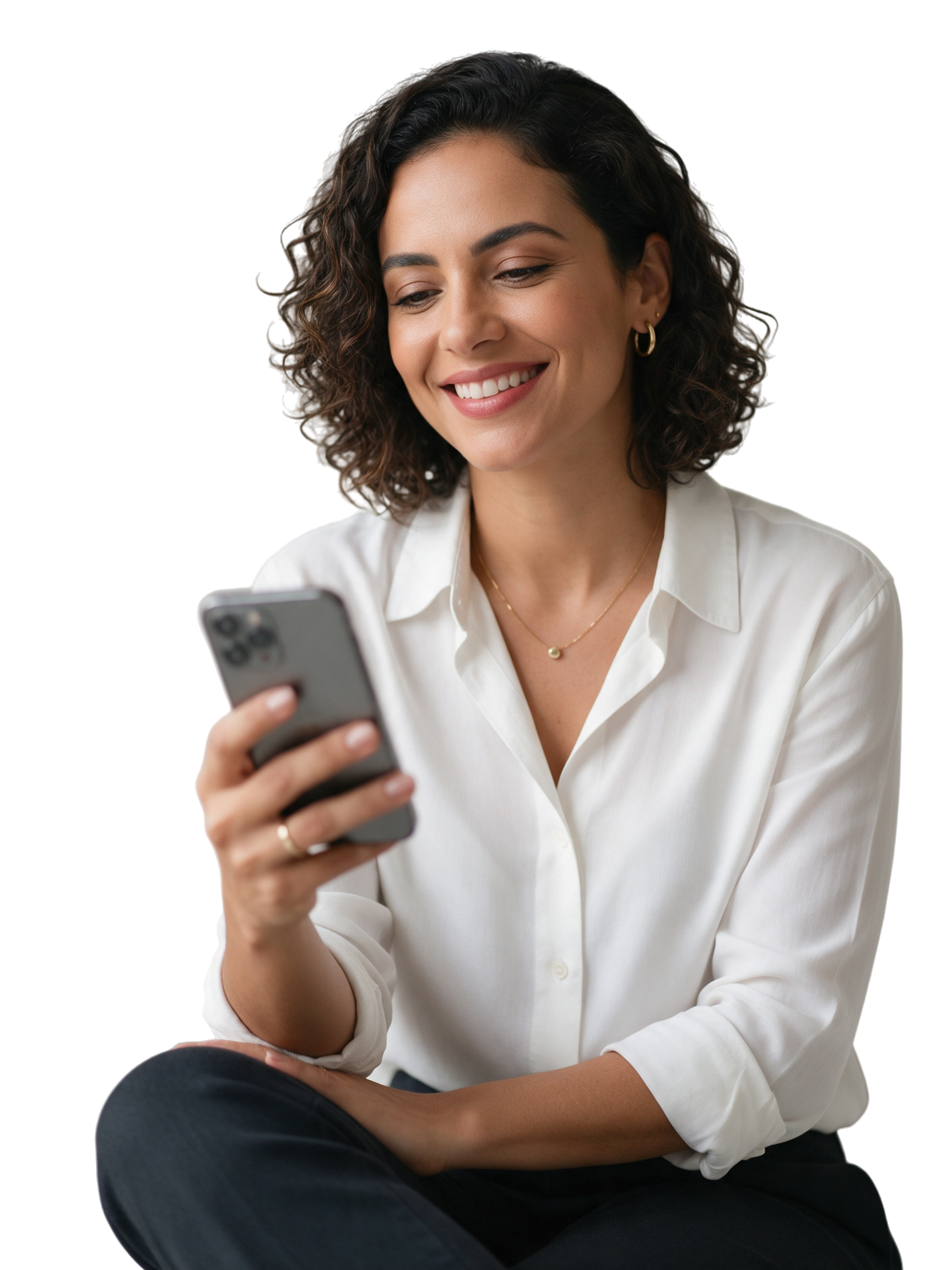Profissional atendendo clientes pelo WhatsApp com a Lead Links